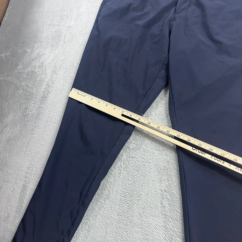 Primo Golf Joggers Men 34 Regular Navy Blue Tapered Performance Pants Zipper Hem
